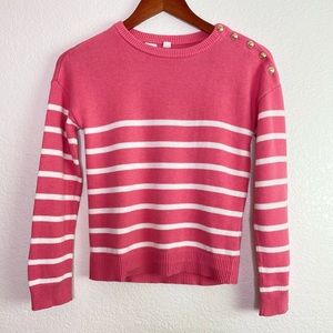 Gap kids girls sweater pink stripes size 10